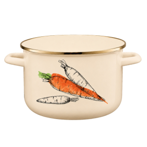 Garnek emaliowany BASSO 18cm/2L wzór 3